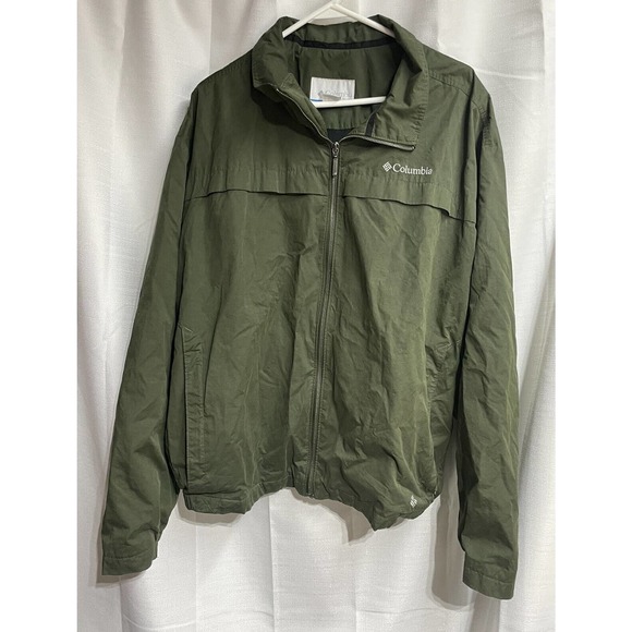 Columbia Men’s‎ XL Full Zip Olive Green Jacket - Picture 1 of 5